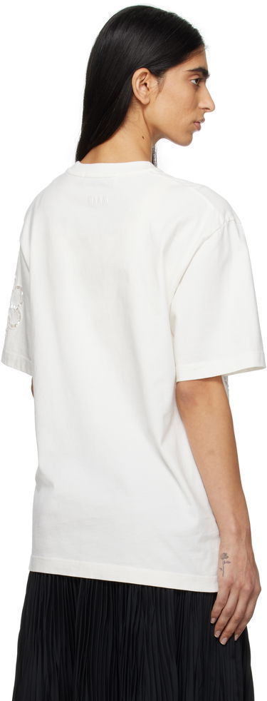 T-shirt MSGM Floral T-Shirt Vit | 3841MDM128 257091, 2