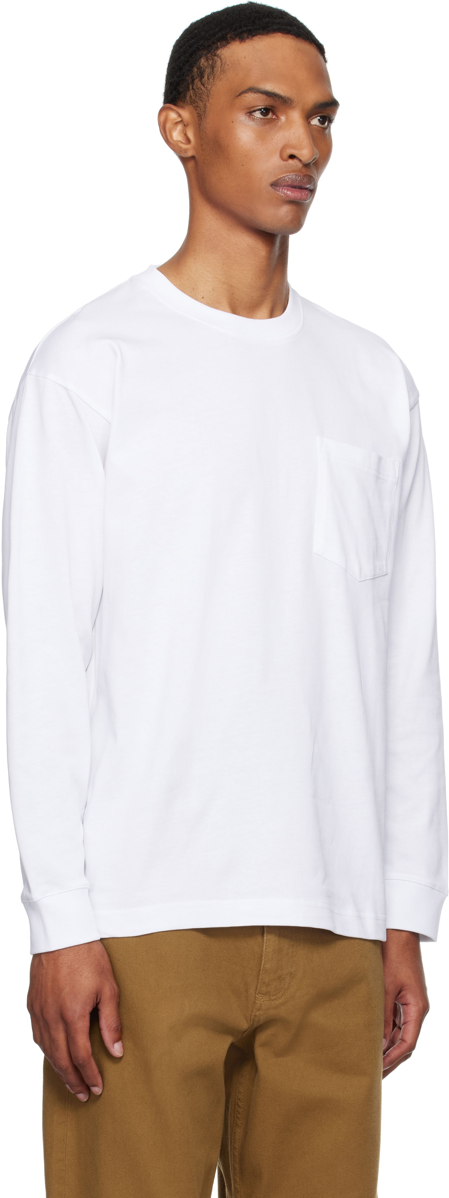 T-shirt NORSE PROJECTS Norse Standard Heavy Loose Long Sleeve T-Shirt Vit | N10-0213, 1