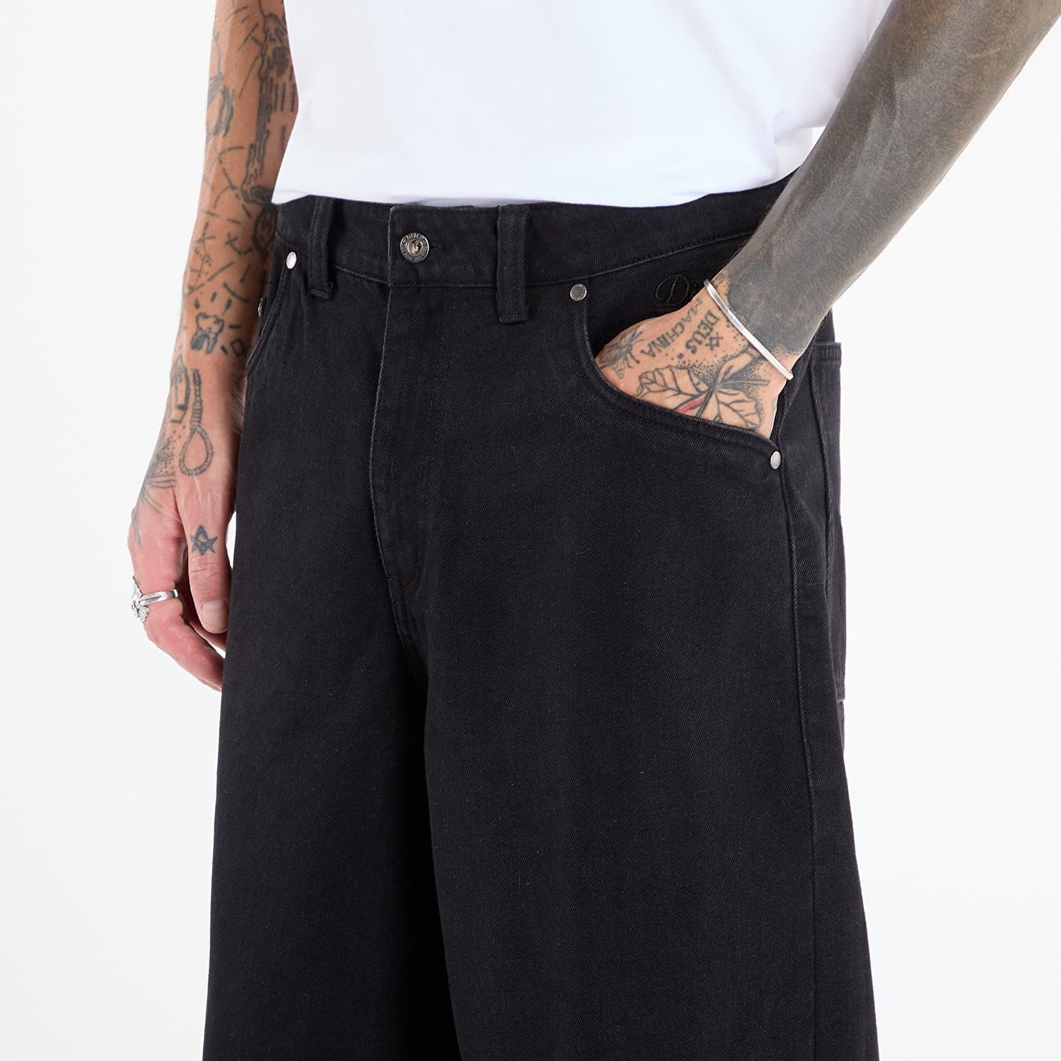 Jeans Dime Dime Baggy Denim Pants Svart | DIMEFA2514BLK, 1