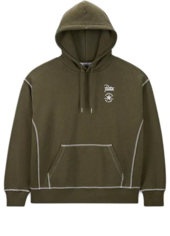 Sweatshirt Converse Patta Gold Standard Hoodie Grön | 10026928-316