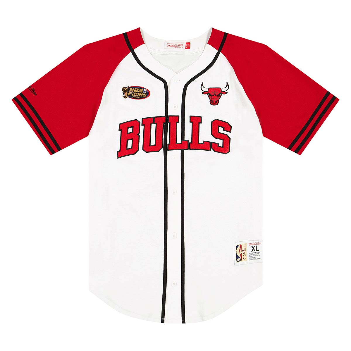 Jersey Mitchell & Ness Mitchell & Ness Chicago Bulls Practice Day Baseball Jersey Vit | TBTF4994-CBUYYPPPWHIT, 0