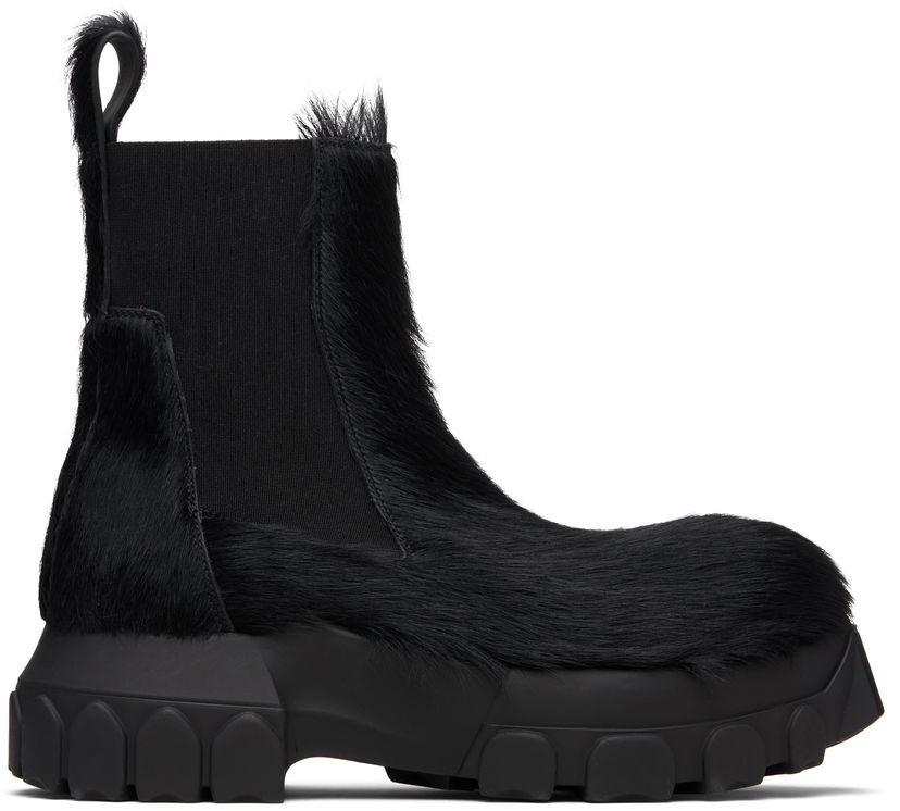 Sneakers och skor Rick Owens Rick Owens Concordians Beatle Bozo Tractors Boots Svart | RP02E4881 LHL