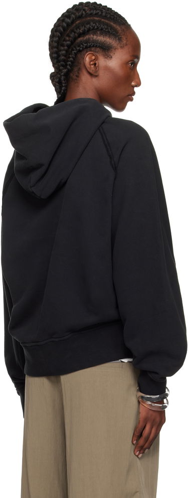 Sweatshirt Stone Island Brushed Organic Cotton Fleece Hoodie Svart | K2S15 6100023 S0A20, 2