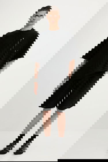 Shorts UNDERCOVER Undercover Linen Shorts Svart | UC1E4518, 5