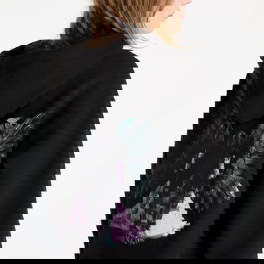 Sweatshirt Pleasures FTSHP x Angel Black Hoodie Svart | P24W076 BLACK, 9