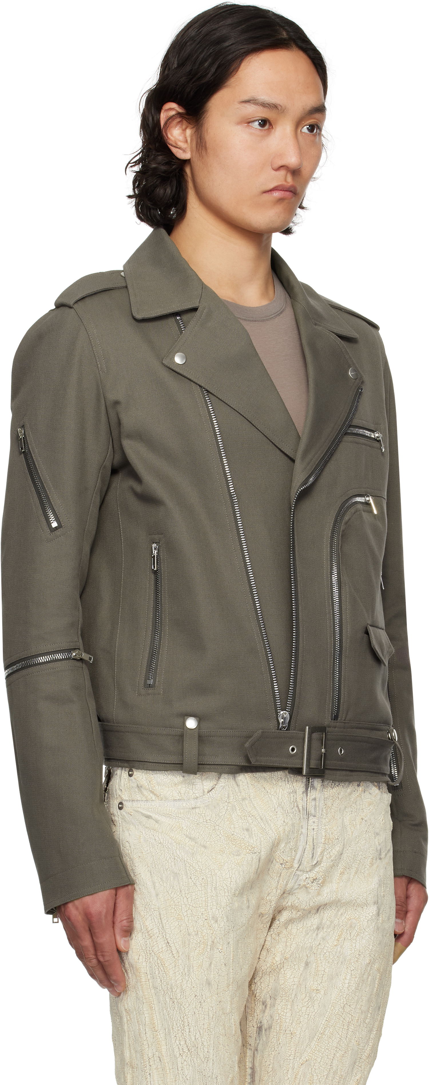 Jacka Rick Owens Rick Owens Hollywood Bauhaus Stooges Jacket Grön | RL01E5717 CTES, 1