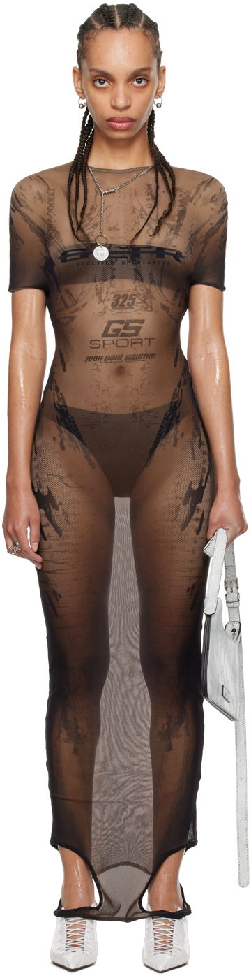 Klä Jean Paul Gaultier Shayne Oliver Edition Maxi Dress Svart | 24/27-F-RO183-T550-6700, 0