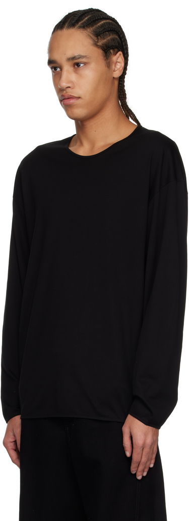 T-shirt LEMAIRE Lemaire Relaxed Long Sleeve T-Shirt Svart | TO1375 LJ1018, 3