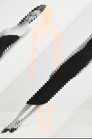 Klä Anine Bing Anine Bing Fitted Strapless Midi Dress Svart | A.02.11049, 0