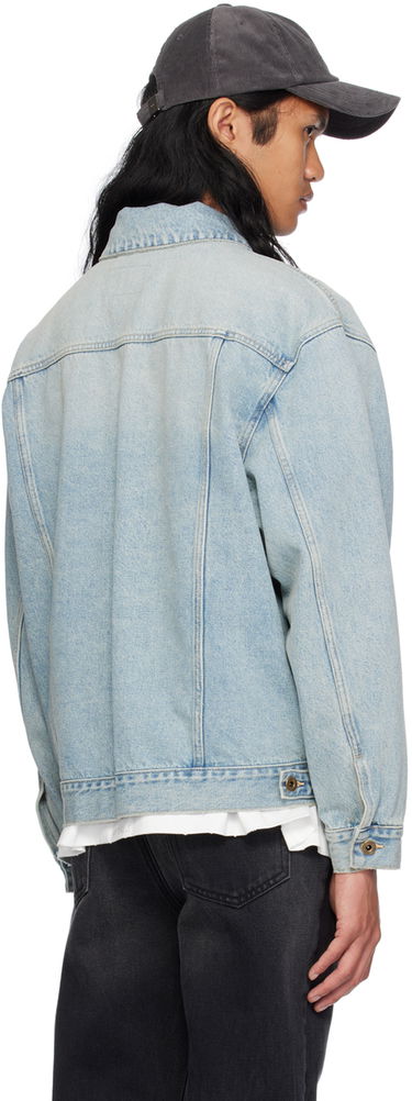 Jacka We11done Washed Denim Jacket Blå | WD-DJ2-24-345-M-SK, 2