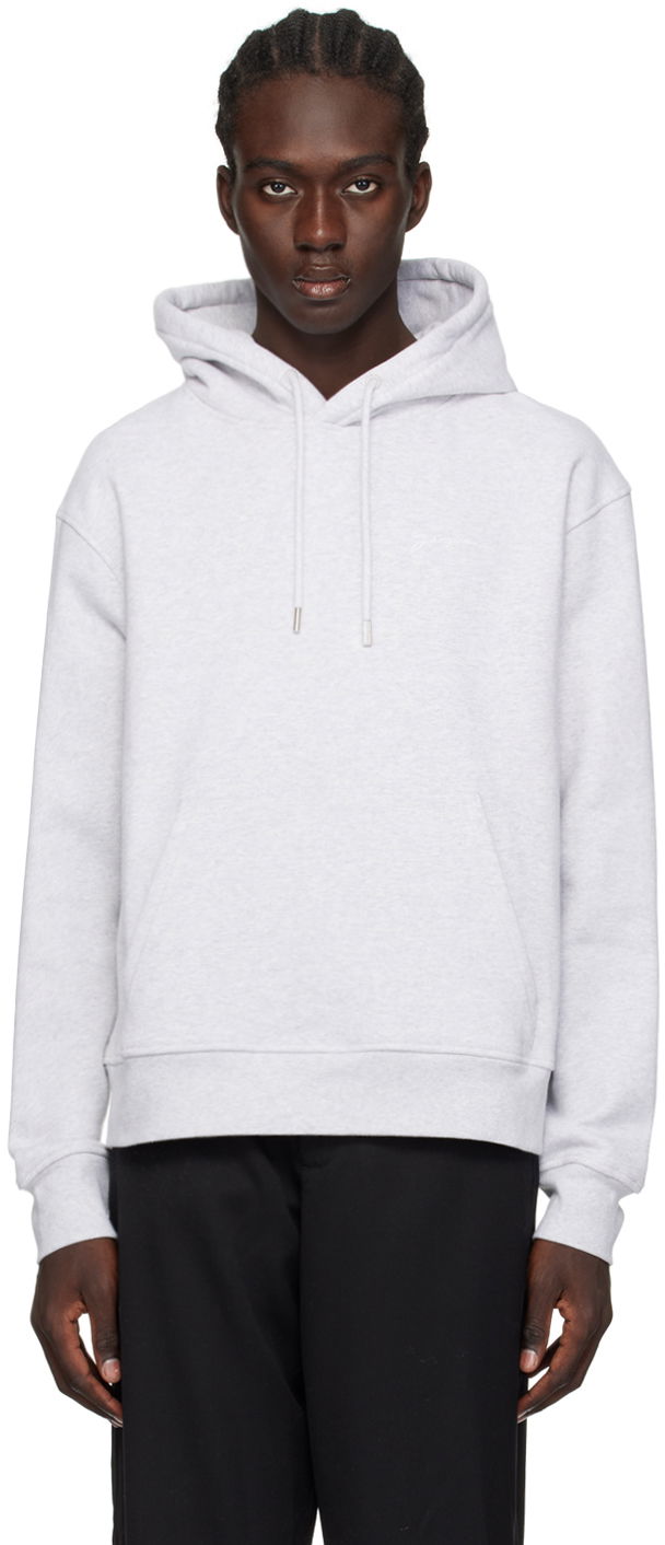 Sweatshirt Jacquemus Les Classiques 'Le Sweatshirt Brodé' Hoodie Grå | 22H245JS310-2120