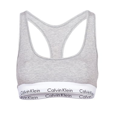 Behå CALVIN KLEIN MODERN COTTON UNLINED BRALETTE Grå | 0000F3785E-020-NOOS, 0