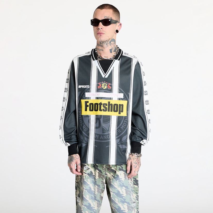 Jersey Footshop FTSHP x PROSTO Striped Longsleeve Jersey Svart | FTSHP_414