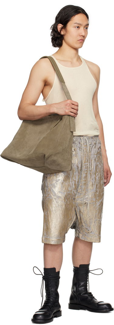 Shorts Rick Owens Rick Owens DRKSHDW Hollywood Drawstring Pods Shorts Metallisk | DU01E3380 SGMC, 3