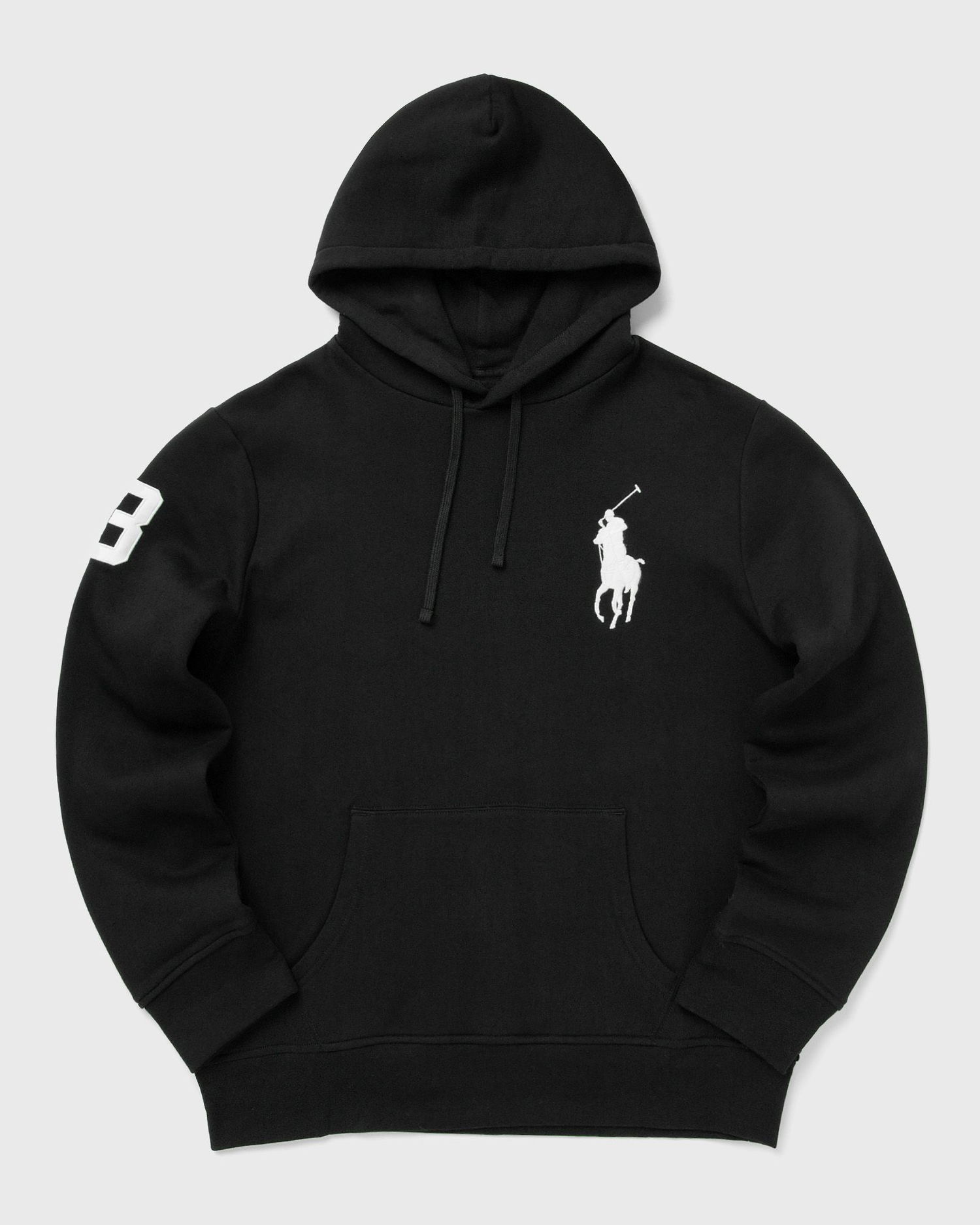 Sweatshirt Polo by Ralph Lauren Hoodie with Number 3 on Sleeve Svart | 710935339008, 0