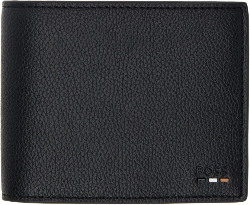 Plånbok BOSS Men's Leather Trifold Wallet Svart | 50536503
