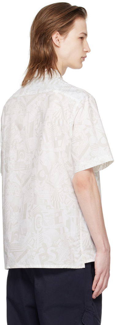 Skjorta Paul Smith PS Paul Smith Pattern Shirt Vit | M2R-695U-M21966-02, 2