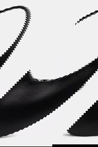 Handväska Coperni Soft Swipe Crescent Bag Svart | COPBA108F6066, 2