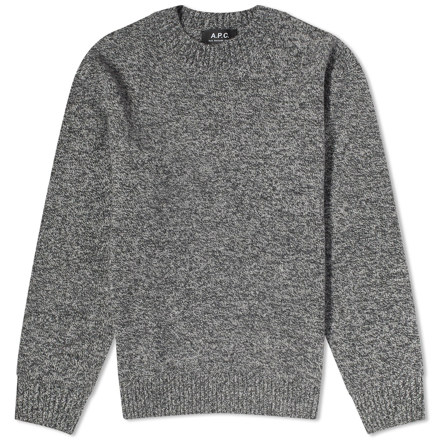 Sweater A.P.C. Archie Wool Cashmere Crewneck Grå | WOAQC-H23274-PLC, 0