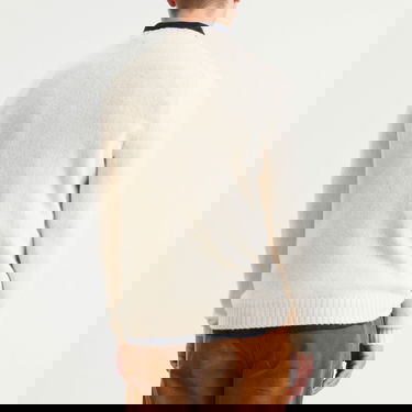 Sweater Polo by Ralph Lauren Brushed Shetland Knit Jumper Vit | 710918805509-NAT, 3