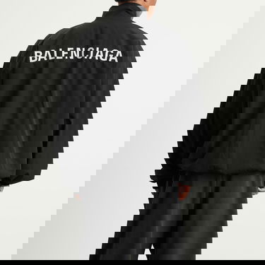 Träningsoverall Balenciaga Men's Stretch Poly Tracksuit Jacket, Size Large, Balenciaga Svart | 839090-TRO31-1000, 3