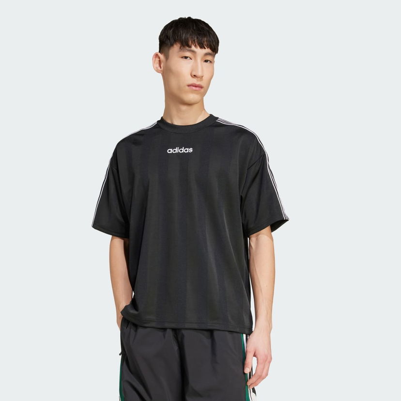 T-shirt adidas Performance 90's Striped T-Shirt Svart | JX3068