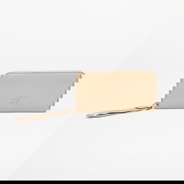 Plånbok CALVIN KLEIN Calvin Klein Jeans Ultralight Zip Around Wallet with Wristlet Beige | LV04K1000G PBF, 0