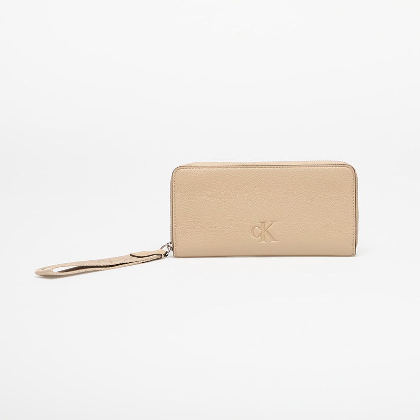 Plånbok CALVIN KLEIN Calvin Klein Jeans Ultralight Zip Around Wallet with Wristlet Beige | LV04K1000G PBF