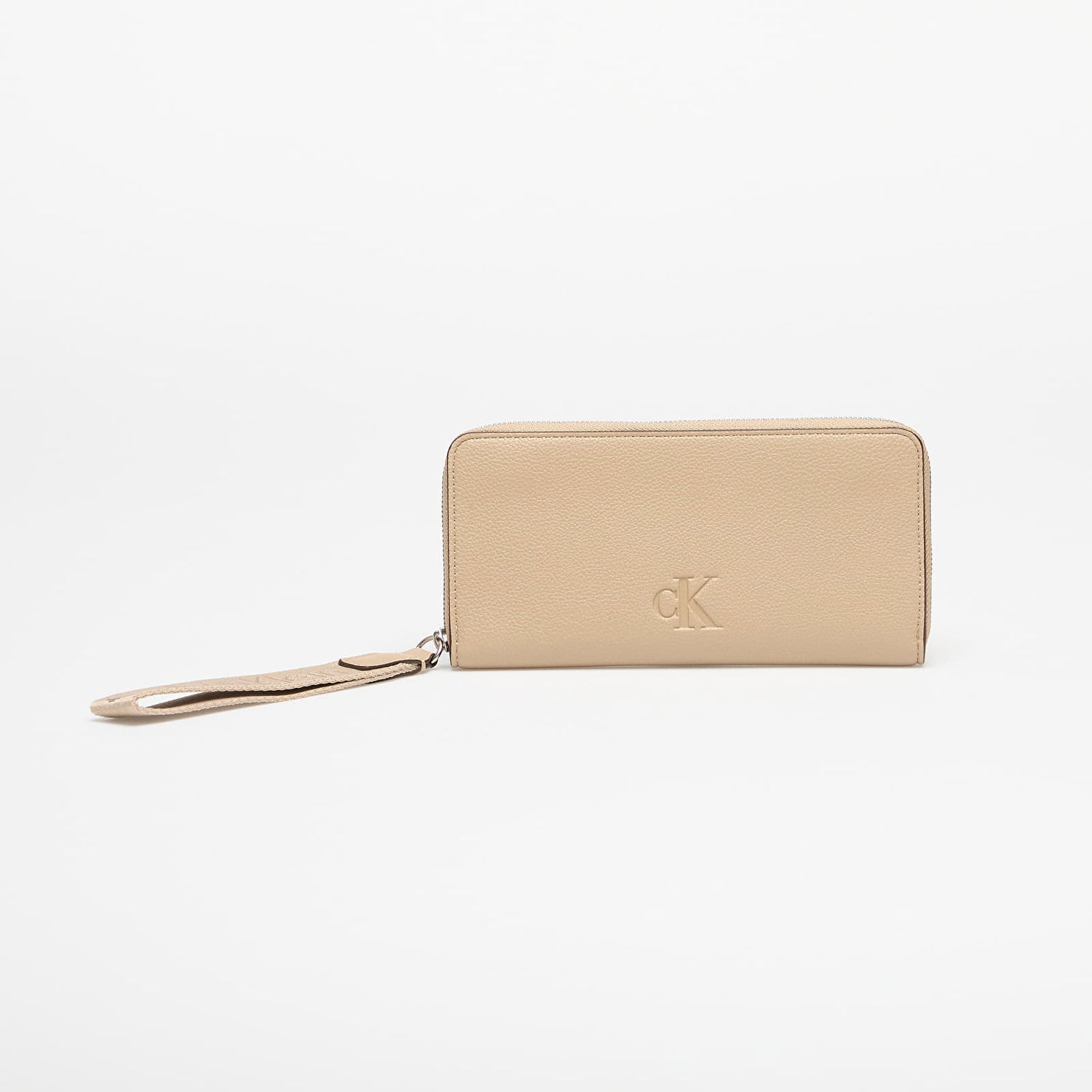 Plånbok CALVIN KLEIN Calvin Klein Jeans Ultralight Zip Around Wallet with Wristlet Beige | LV04K1000G PBF, 0