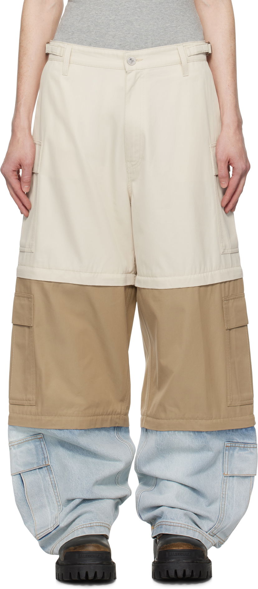 Cargo byxor VETEMENTS Vetements Deconstructed Triple Cargo Pants Flerfärgad | UA66PA510S