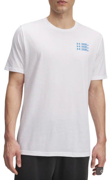 T-shirt Under Armour Triple Stack Logo Short Sleeve T-Shirt Vit | 6004173-100, 0