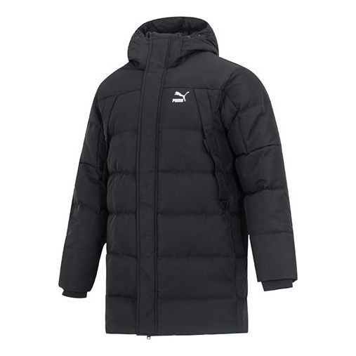Pufferjacka Puma Protective Hooded Down Coat Svart | 535582-01