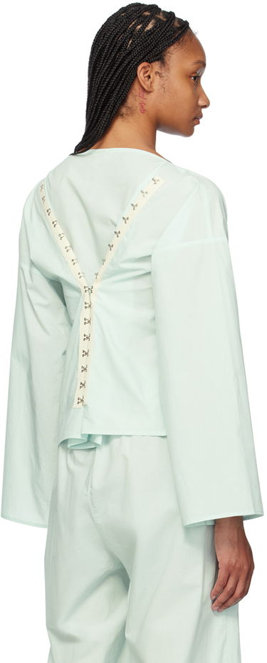 T-shirt Baserange Long Sleeve Blouse With Wide Neckline Grön | TOVI-CO-SU24, 2