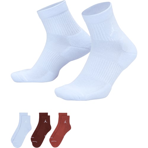 Strumpor Jordan Jordan Everyday Crew 3 Pack Socks Vit | DX9655