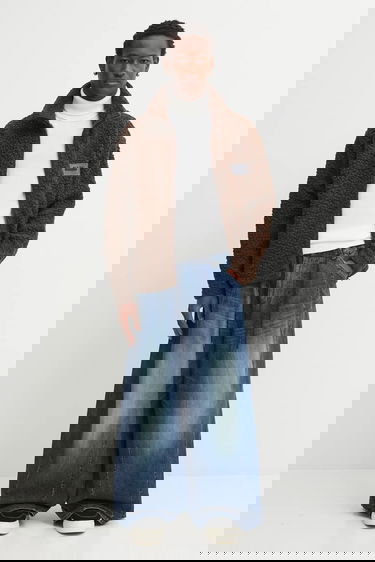 Sweatshirt Napapijri Martine Rose Full-zip Fleece with Wool Blend Brun | NP0A4IG7WT11, 4