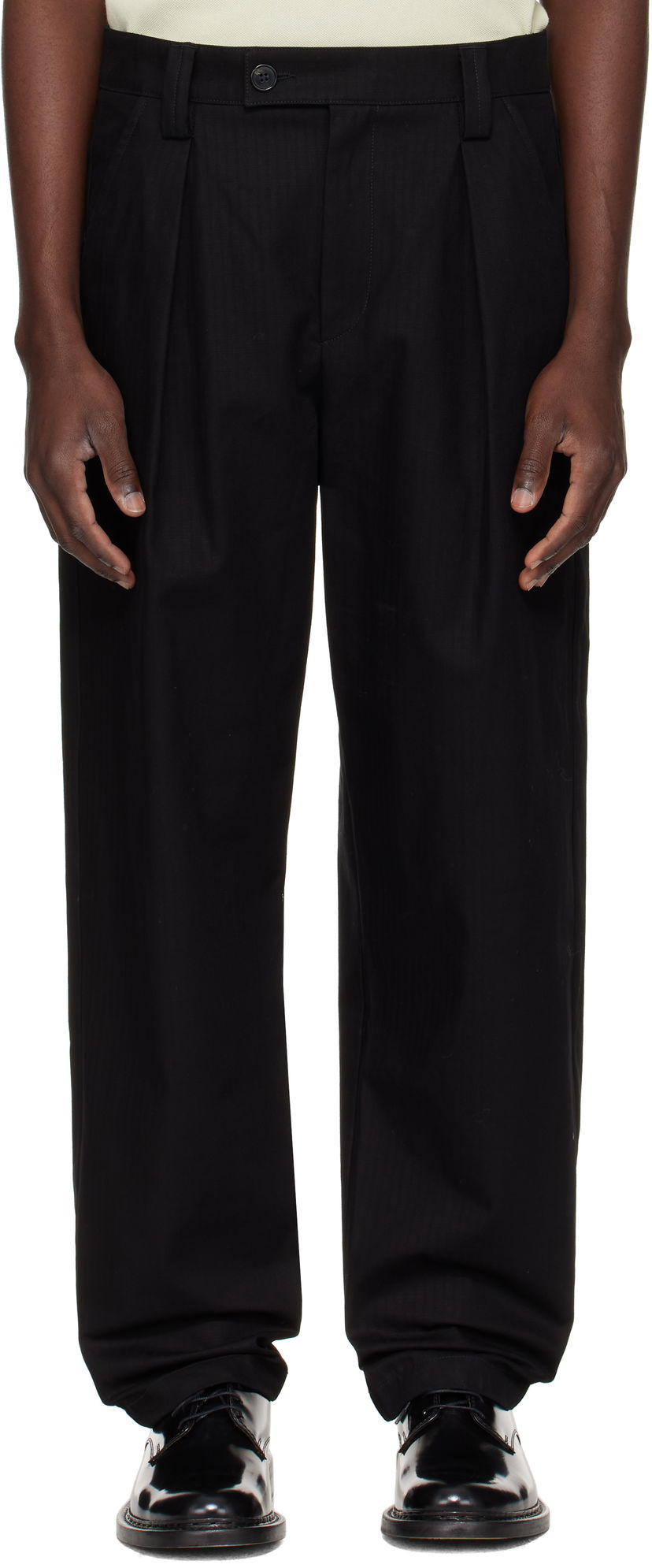 Byxor A.P.C. A.P.C. Renato Pleated Trousers Svart | COHHW-H08428