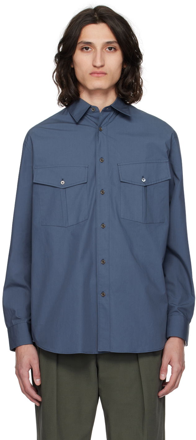 Skjorta Paul Smith Paul Smith Oversized Shirt Blå | M1R-817Y-M01673-47