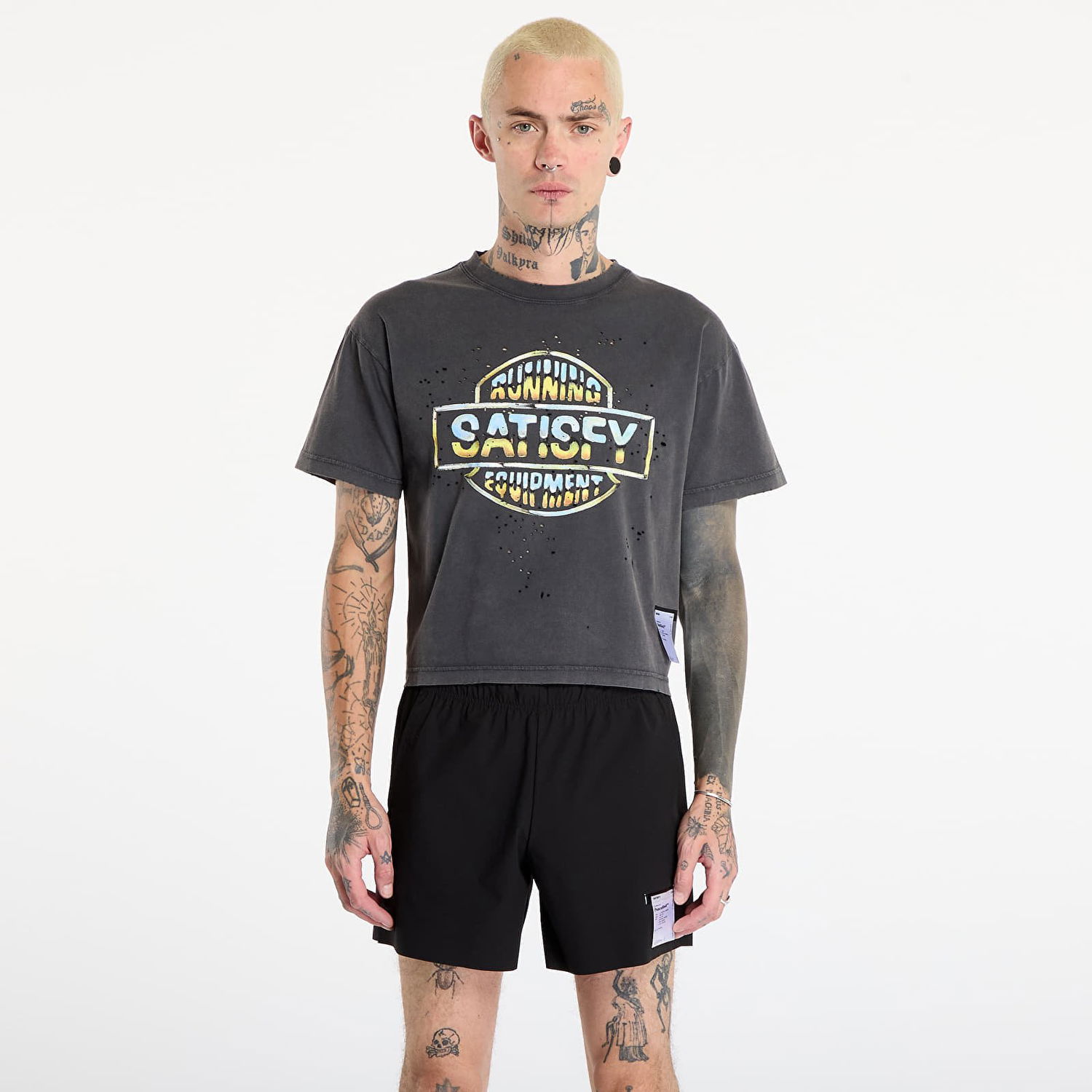 T-shirt Satisfy MothTech T-Shirt Grå | 21002-AB-EST1, 0