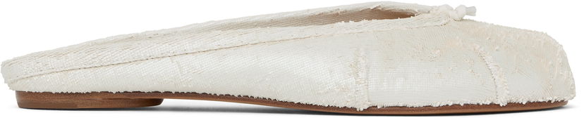 Kläder Maison Margiela Maison Margiela Tabi Ballerina Mules Vit | S39WZ0105 P8159