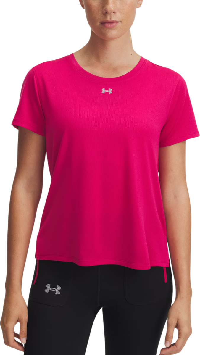 T-shirt Under Armour Trail Run Short Sleeve T-Shirt Rosa | 1389606-681