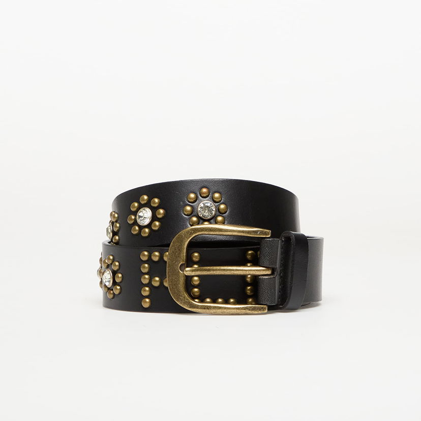 Bälten Pleasures Rhinestone Studded Belt Svart | P25F061-BLAC
