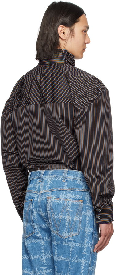Skjorta Vivienne Westwood Vivienne Westwood Pinstripe Frilly Football Shirt Flerfärgad | 3501001Y-W0127-, 2