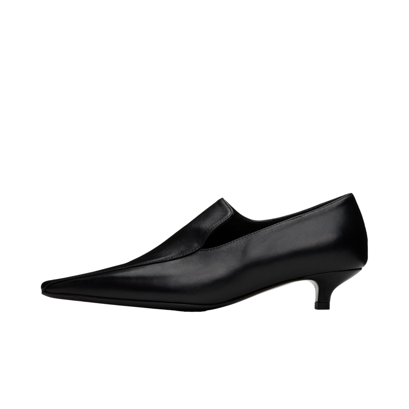 Sneakers och skor TOTEME Leather Kitten Heel Pumps Svart | 251-WAS4692-LE0104