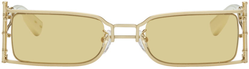 Solglasögon Feng Chen Wang Feng Chen Wang Bamboo Sunglasses Metallisk | SSE-WS01-BRG