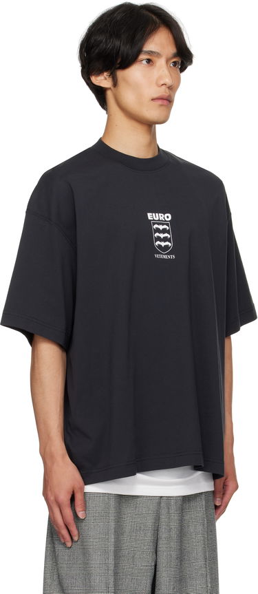 T-shirt VETEMENTS Vetements Bats Logo Regular T-Shirt Svart | UH76TR650B, 1