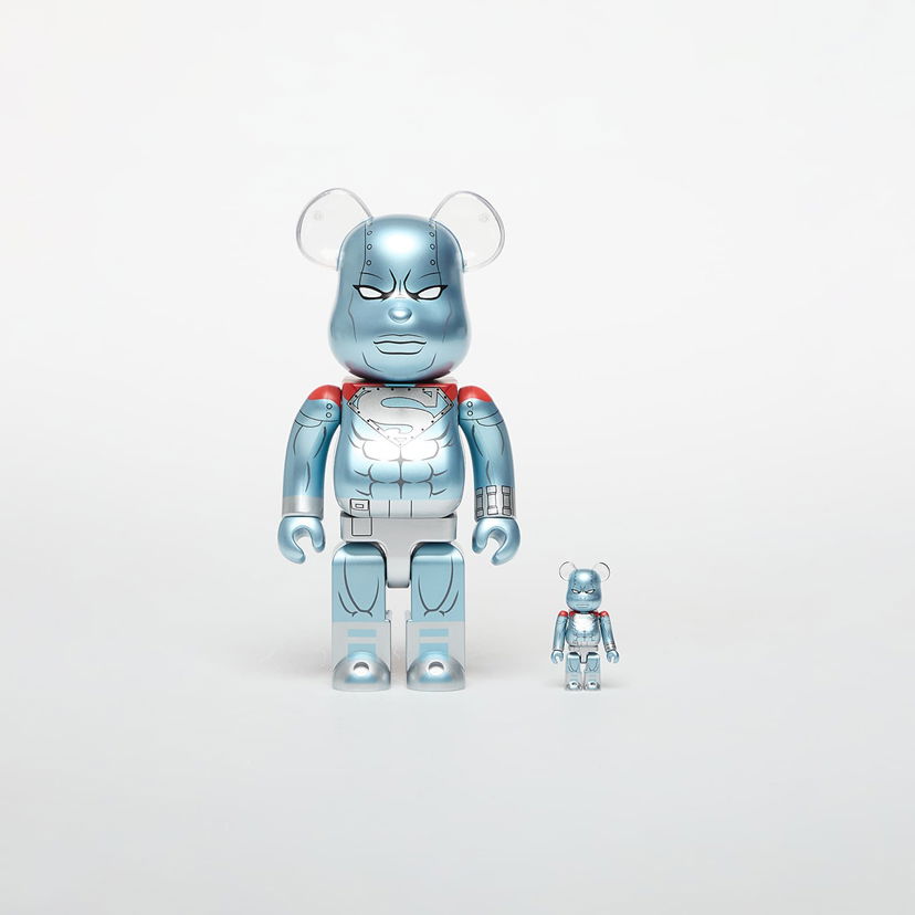 Samlarobjekt Medicom Toy BE@RBRICK Steel Figure 100% & 400% Set Metallisk | 4530956619033
