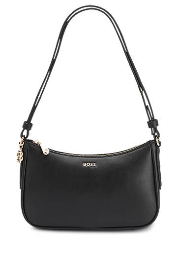 Axelväska BOSS BOSS Crossbody Bag with Monogram Charm Svart | 50547773
