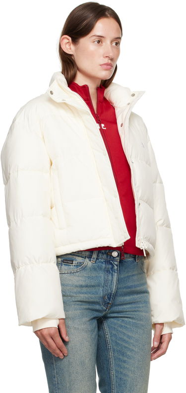 Pufferjacka Courrèges Courrèges Cropped Puffer Jacket Vit | 323CMA106PL0112, 1
