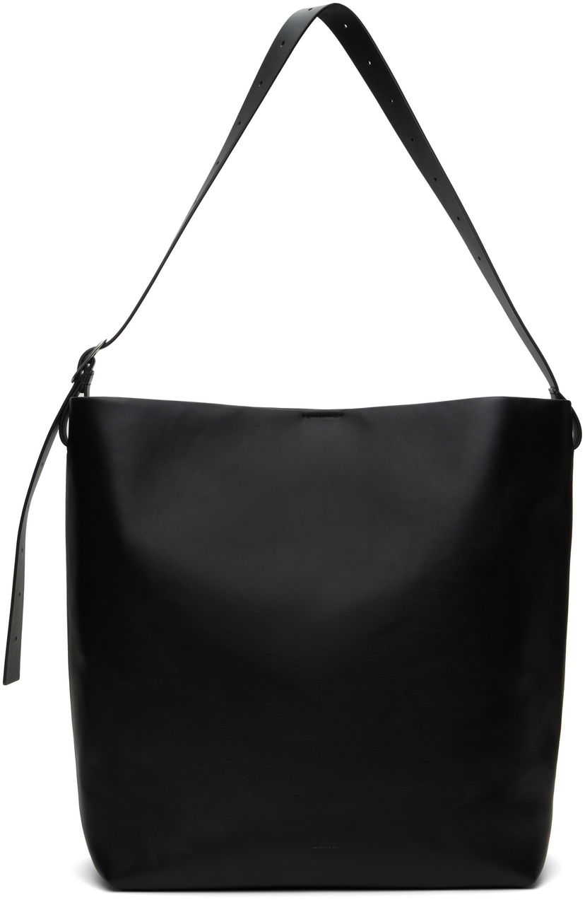 Tygpåse Jil Sander Jil Sander Square Belt Large Bag Svart | J08ZH0066_P8361