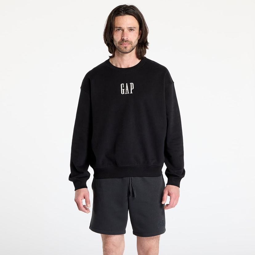 Sweatshirt GAP Corp Logo Crew Sweatshirt Svart | 648026-10